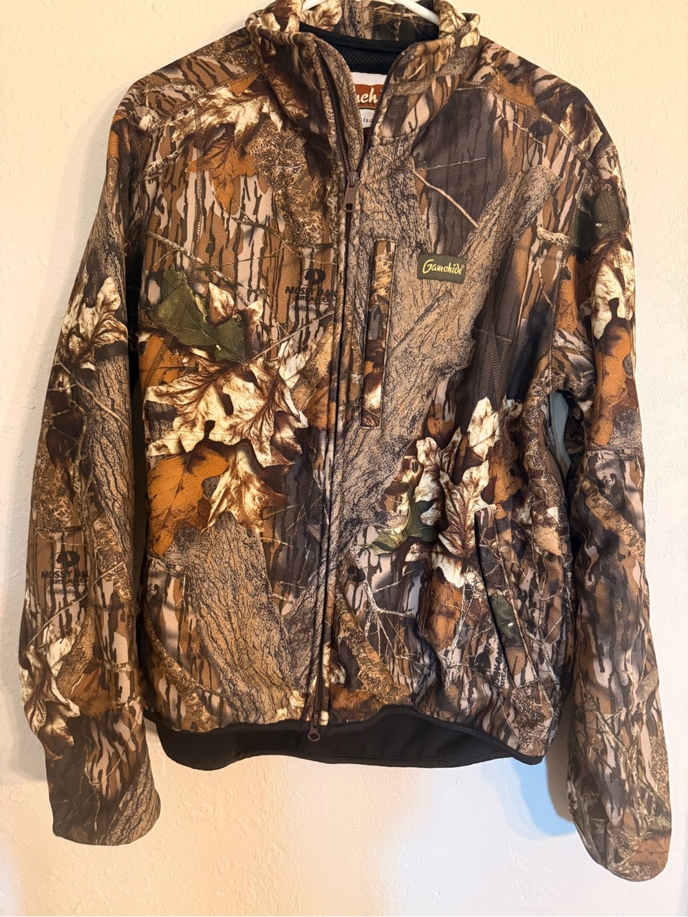 Gamehide Mens Hiper Fleece Waterproof/windproof Jacket - Brown/Green M